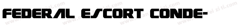 Federal Escort Conde字体转换